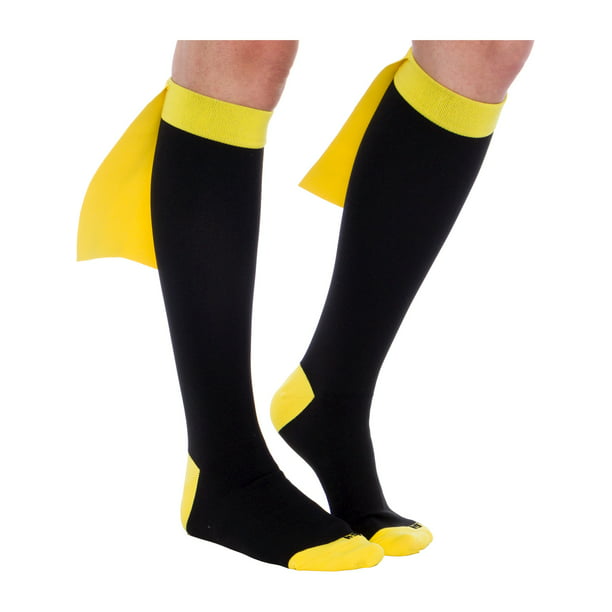 Graduated 15-25 mmHg Knee-Hi Socks LISH Superhero Compression Socks